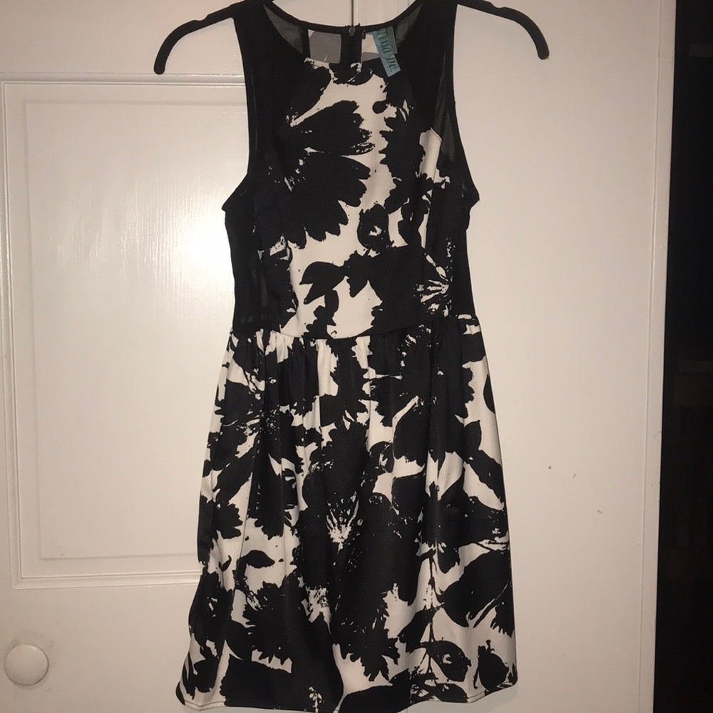 Black and white dress